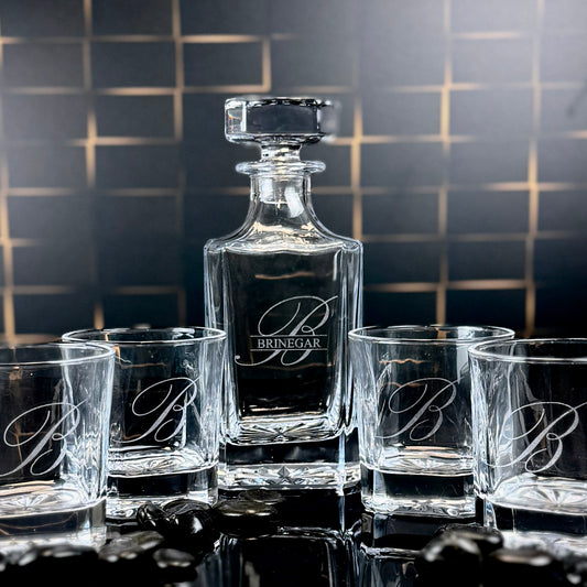 Personalized Engraved Decanter Set