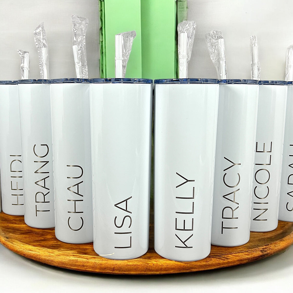 CLEARANCE Laser Engraved Personalized Skinny Tumbler, 20 oz.