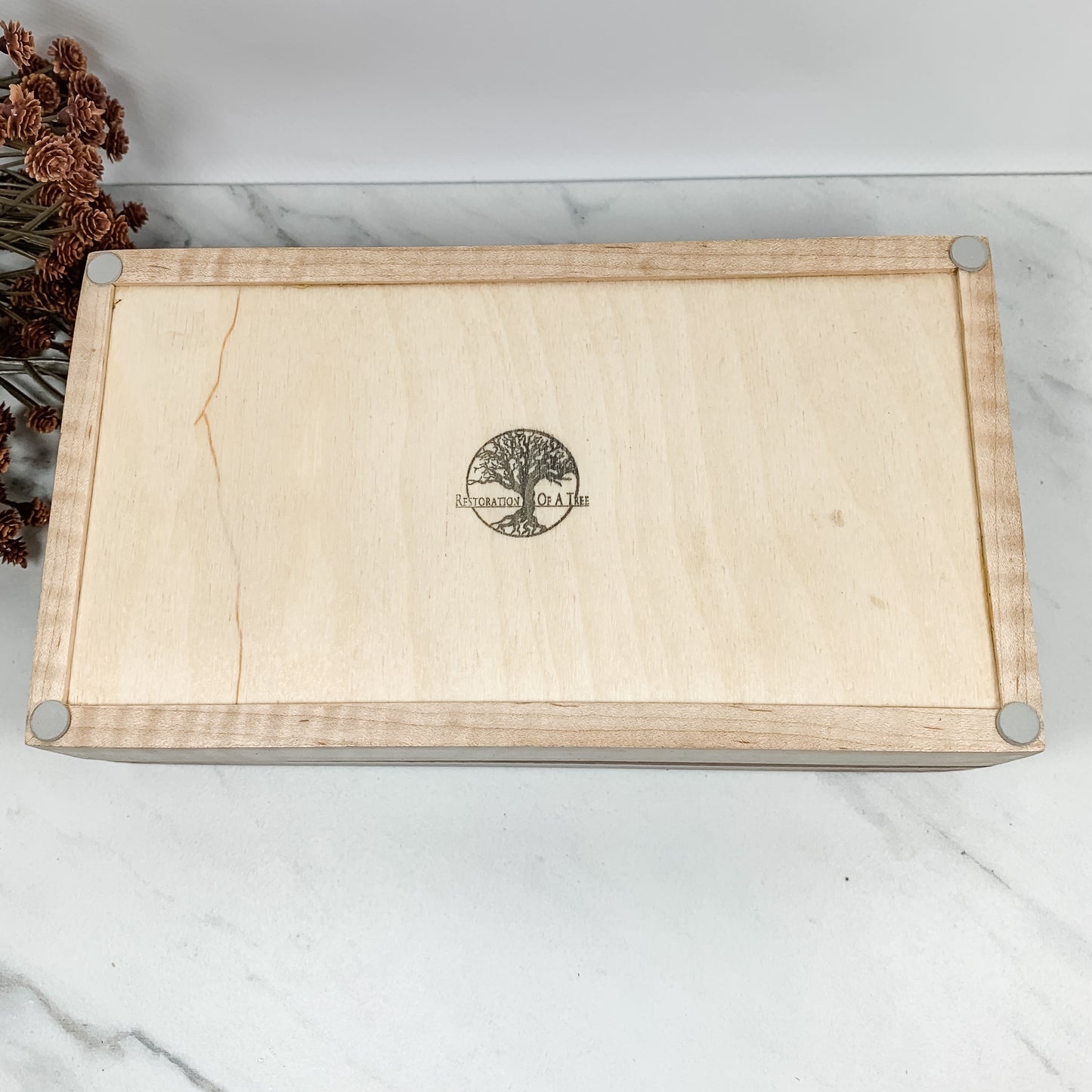 Multiple Wood Species and Curly Maple Box Keepsake Box-8003