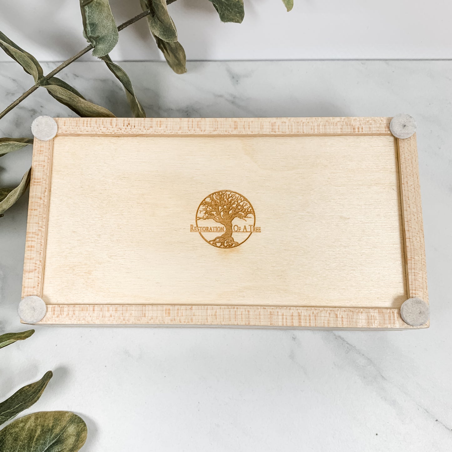 Brown Mallee Burl and Curly Maple Box Keepsake Box-8087