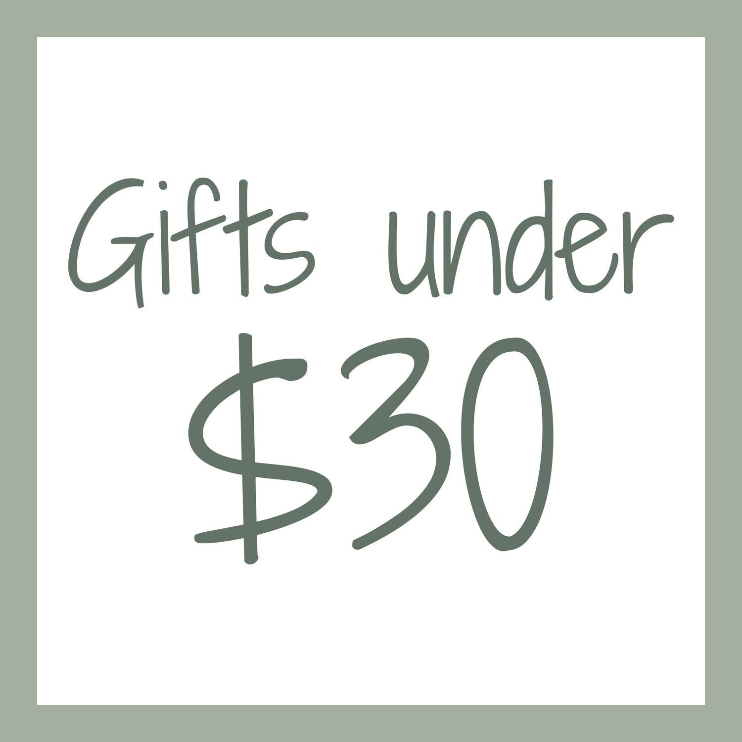 Gifts Under $30
