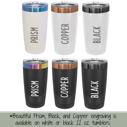 Sawdust Is Man Glitter-20 oz. Personalized Tumbler-Insulated Laser Engraved Tumbler-Father's Day-Carpenter-Contractor