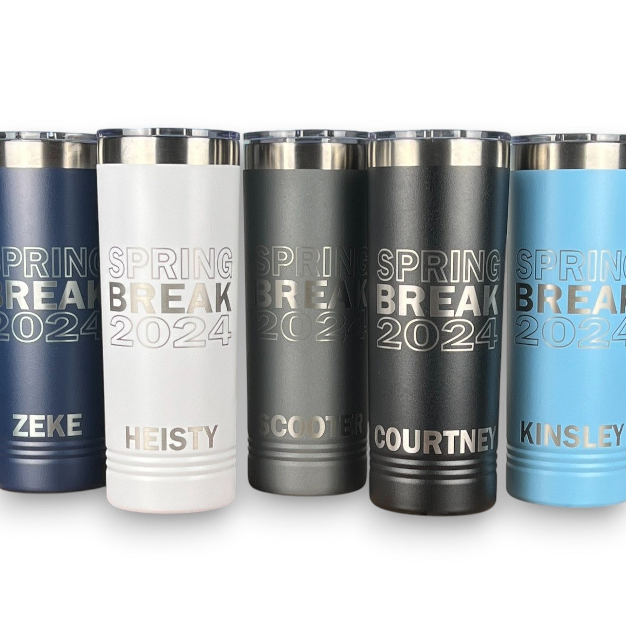 Personalized 22 oz. Insulated Polar Camel Skinny Tumbler-Engraved Tumbler-Trip Tumbler-Wedding Party-Spring Break-Vacation-Couples Gift