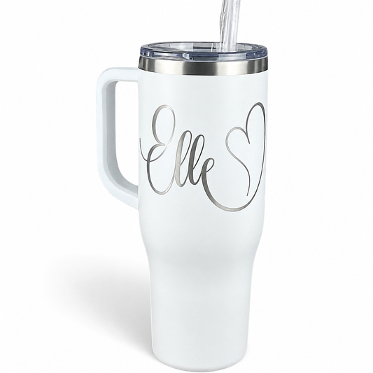 Personalized Laser Engraved Tumbler, 40 oz.