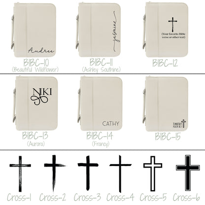 Bible Cover-Leatherette Book Cover-Personalized Gift for Christian-Pastor-Church Leader-Faith Based-Religious Gift