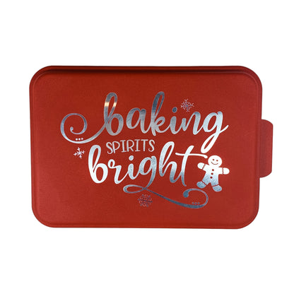 Cake Pan with Laser Engraved Lid-Baking Spirits Bright