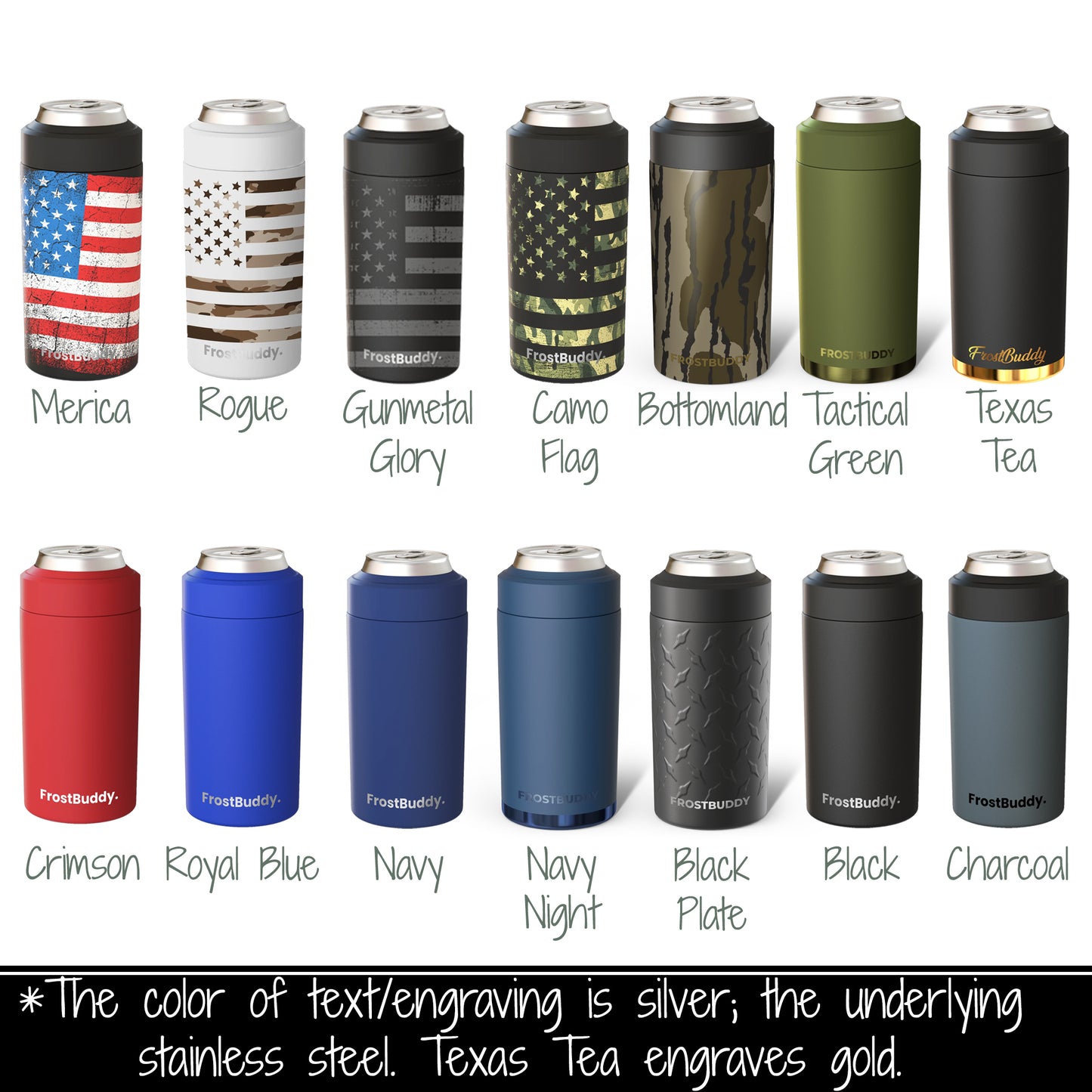 Personalized Logo, FrostBuddy Laser Engraved Can Cooler