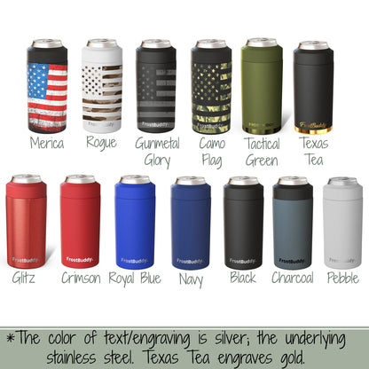 Frost Buddy Personalized Can Cooler-Custom Laser Engraved Holder
