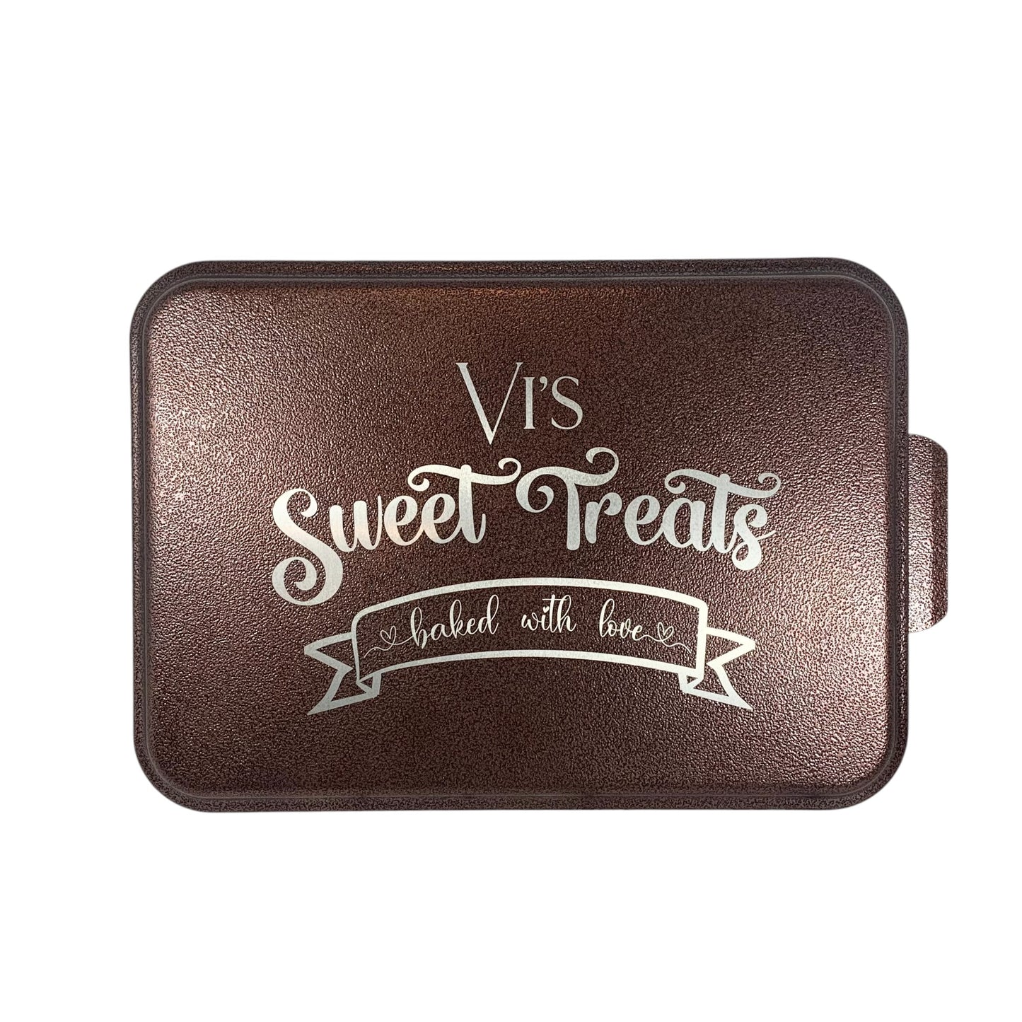 Cake Pan with Laser Engraved Lid-Personalized Cake Pan