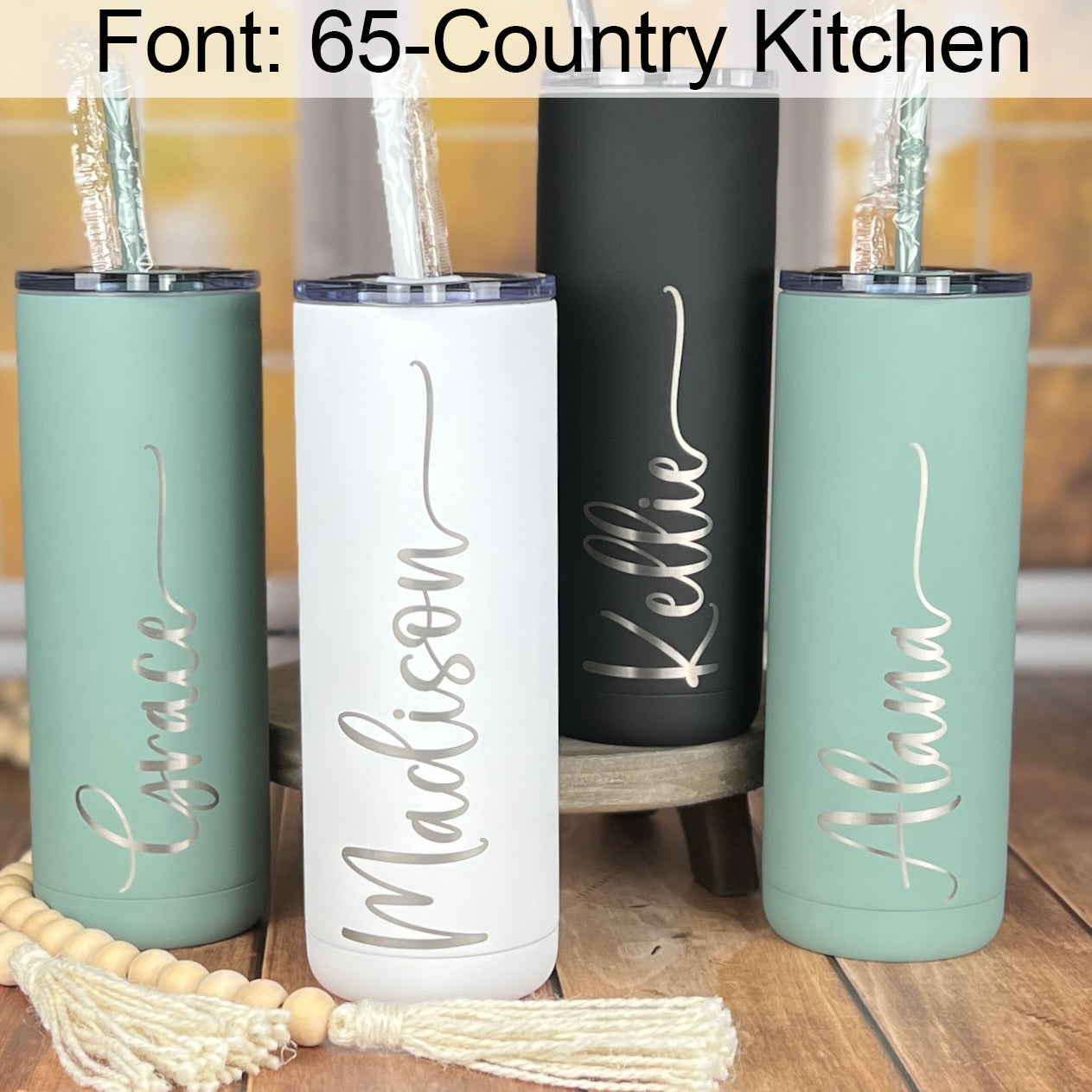 20 oz. Personalized Tumbler-Engraved Tumbler-Personalized Tumbler With Straw-Sliding Lid-Bridesmaid Gift-Girls Trip