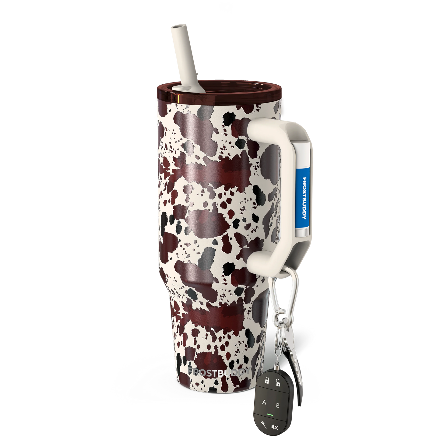 Frost Buddy Thicc Buddy 40 oz | Monogram Tumbler | Large Tumbler with Handle | Insulated Straw Mug | Mother's Day Gift | Bridesmaid Gift