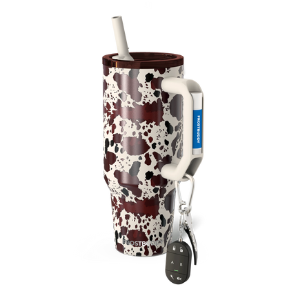 Frost Buddy Thicc Buddy 40 oz | Monogram Tumbler | Large Tumbler with Handle | Insulated Straw Mug | Mother's Day Gift | Bridesmaid Gift