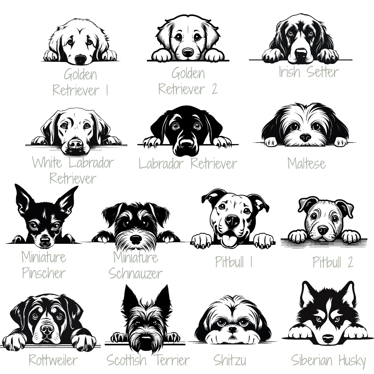 Frost Buddy Peeking Dog Lover Can Cooler-Laser Engraved Personalized Drink Holder