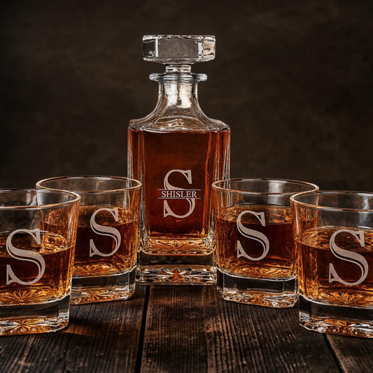 Personalized Engraved Decanter Set