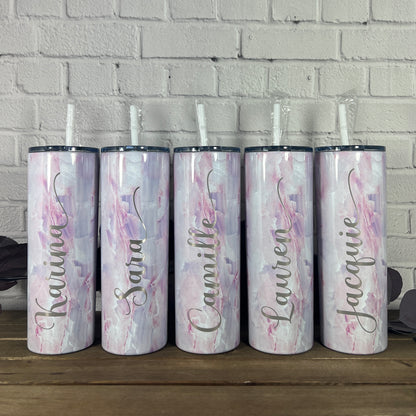 Personalized Laser Engraved Skinny Tumblers, 20 oz.