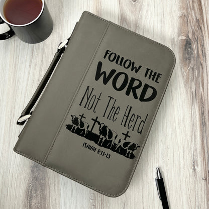 Bible Cover-Leatherette Book Cover-Personalized Gift for Christian-Pastor-Church Leader-Faith Based-Religious Gift