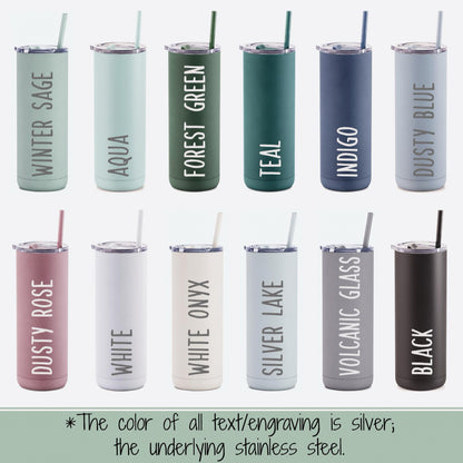 Company Logo- 20 oz. Tumbler-Engraved Tumbler with logo-Personalized Tumbler with Straw & Lid-Corporate Gift-Employee Gift-Promotional Gift