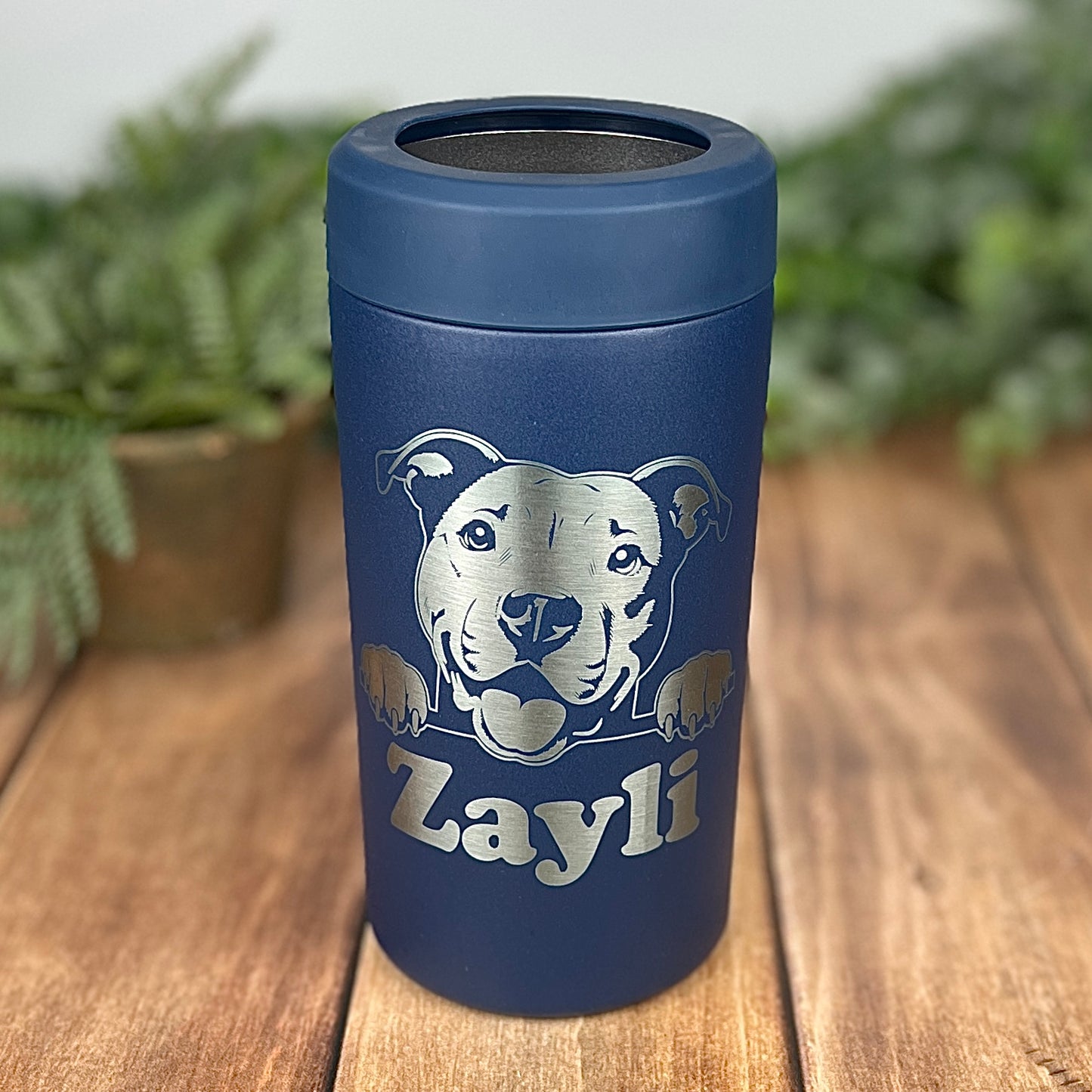 Frost Buddy Peeking Dog Lover Can Cooler-Laser Engraved Personalized Drink Holder
