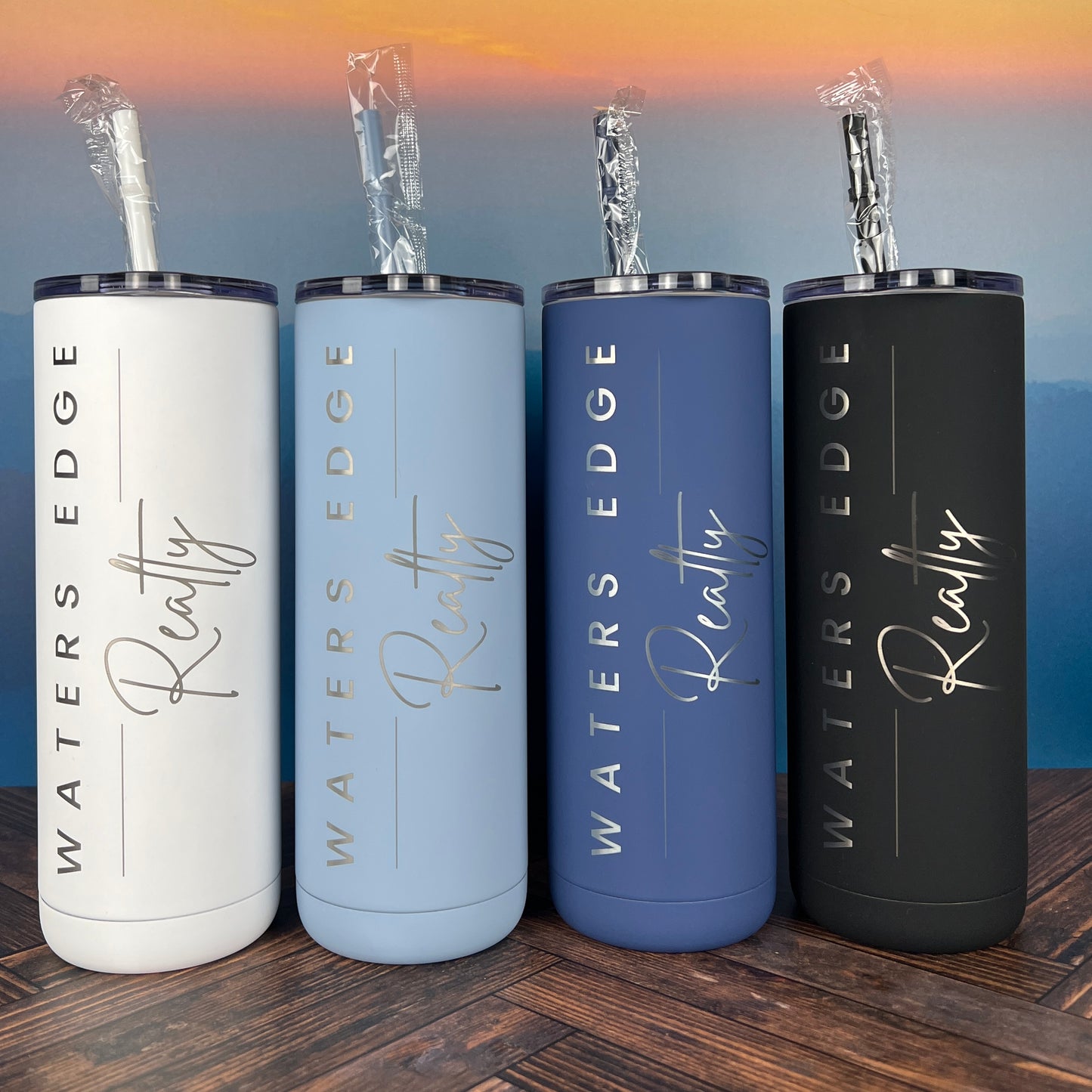 Company Logo- 20 oz. Tumbler-Engraved Tumbler with logo-Personalized Tumbler with Straw & Lid-Corporate Gift-Employee Gift-Promotional Gift