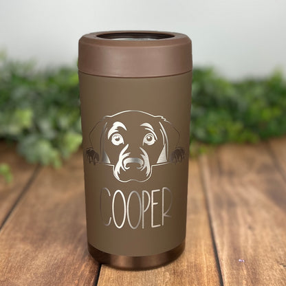 Dog Lover Can Cooler | Frost Buddy Universal | Laser Engraved Personalized Drink Holder
