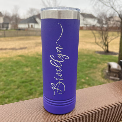 Personalized 22 oz. Insulated Polar Camel Skinny Tumbler-Engraved Tumbler-Trip Tumbler-Wedding Party-Spring Break-Vacation-Couples Gift