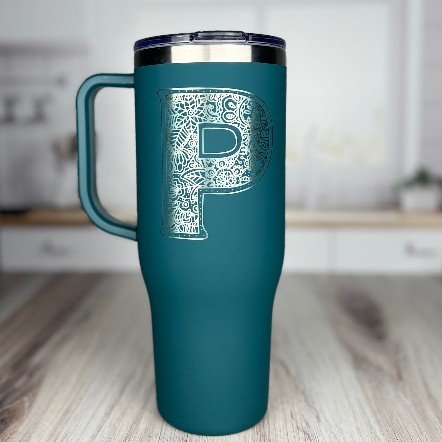 Personalized 40 oz. Charger-Laser Engraved Tumbler-Sliding Lid Tumbler-Bridesmaid Gift-Large Insulated Tumbler