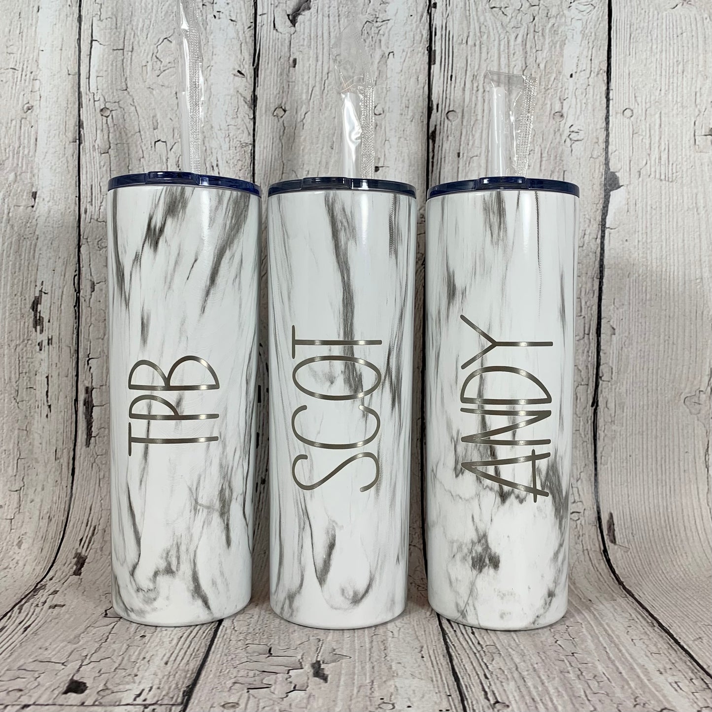 Personalized Laser Engraved Skinny Tumblers, 20 oz.