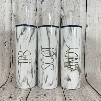 Personalized Laser Engraved Skinny Tumblers, 20 oz.