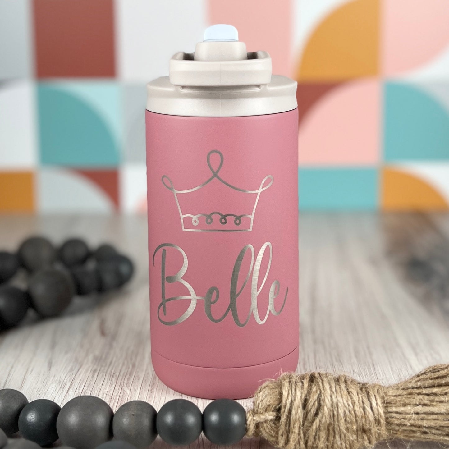 12 oz. Kid’s Tumbler-Sports Water Bottle-Personalized Kid's Cup