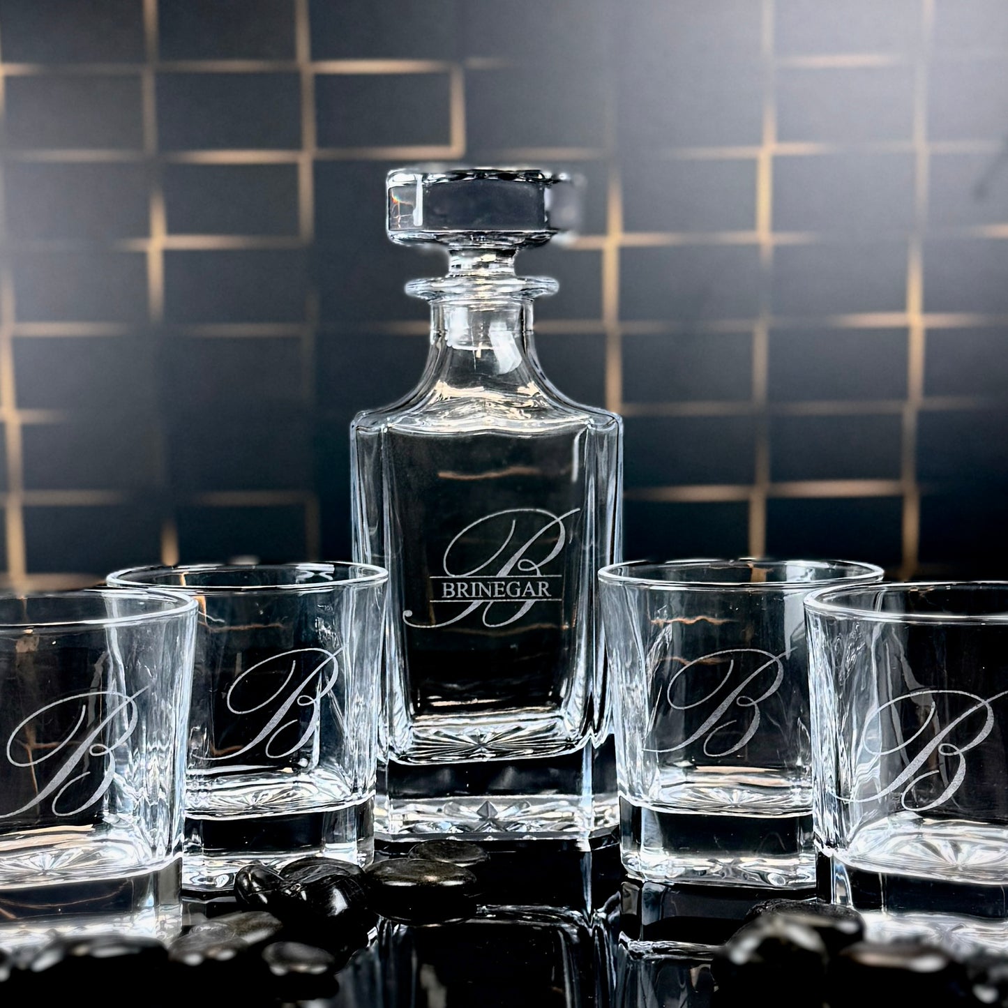 Personalized Engraved Decanter Set
