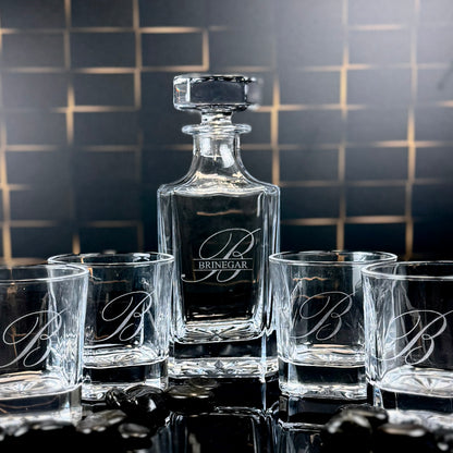 Personalized Engraved Decanter Set