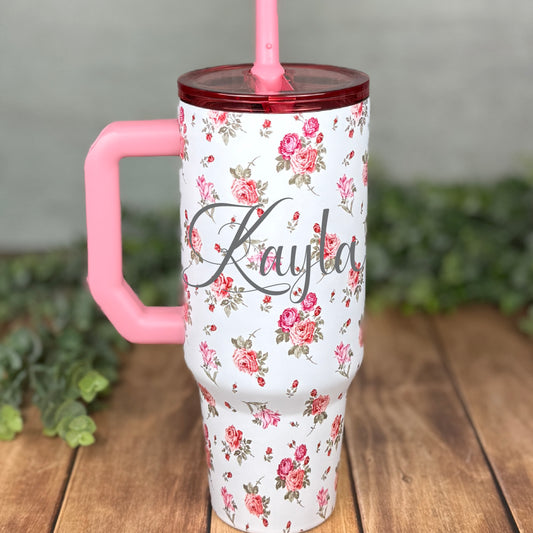 Frost Buddy Thicc Buddy 40 oz | Personalized Tumbler | Large Tumbler with Handle | Insulated Straw Mug | Mother's Day Gift | Bridesmaid Gift