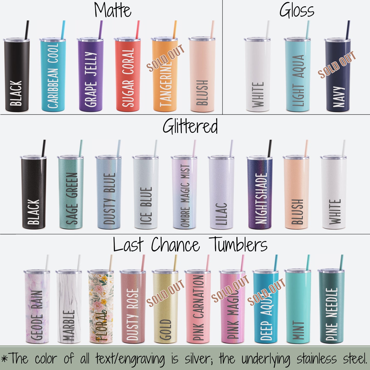 Laser Engraved Personalized 20 oz. Skinny Tumbler-Personalized Tumbler w/ Straw-Girls Trip-Vacation-Trip Tumbler-Teacher Gift-Spring Break