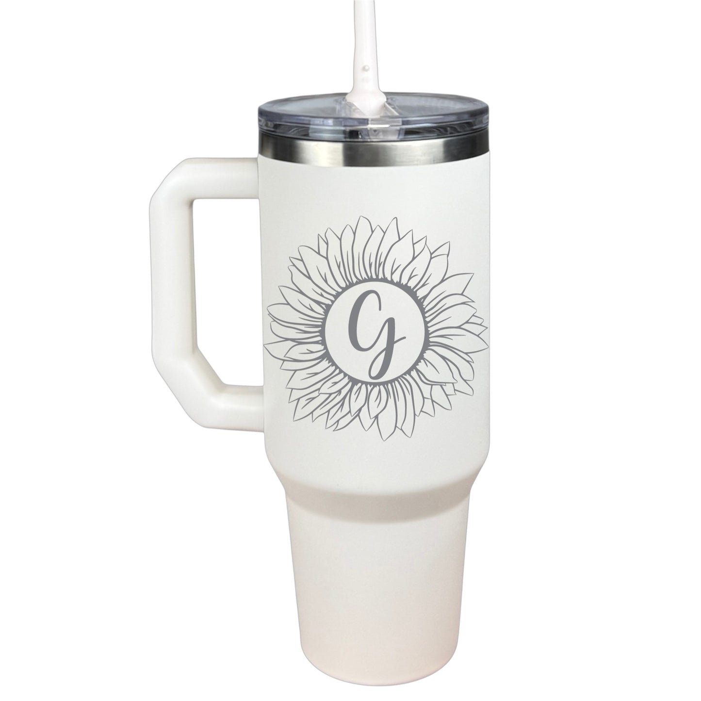 Frost Buddy Thicc Buddy 40 oz | Monogram Tumbler | Large Tumbler with Handle | Insulated Straw Mug | Mother's Day Gift | Bridesmaid Gift