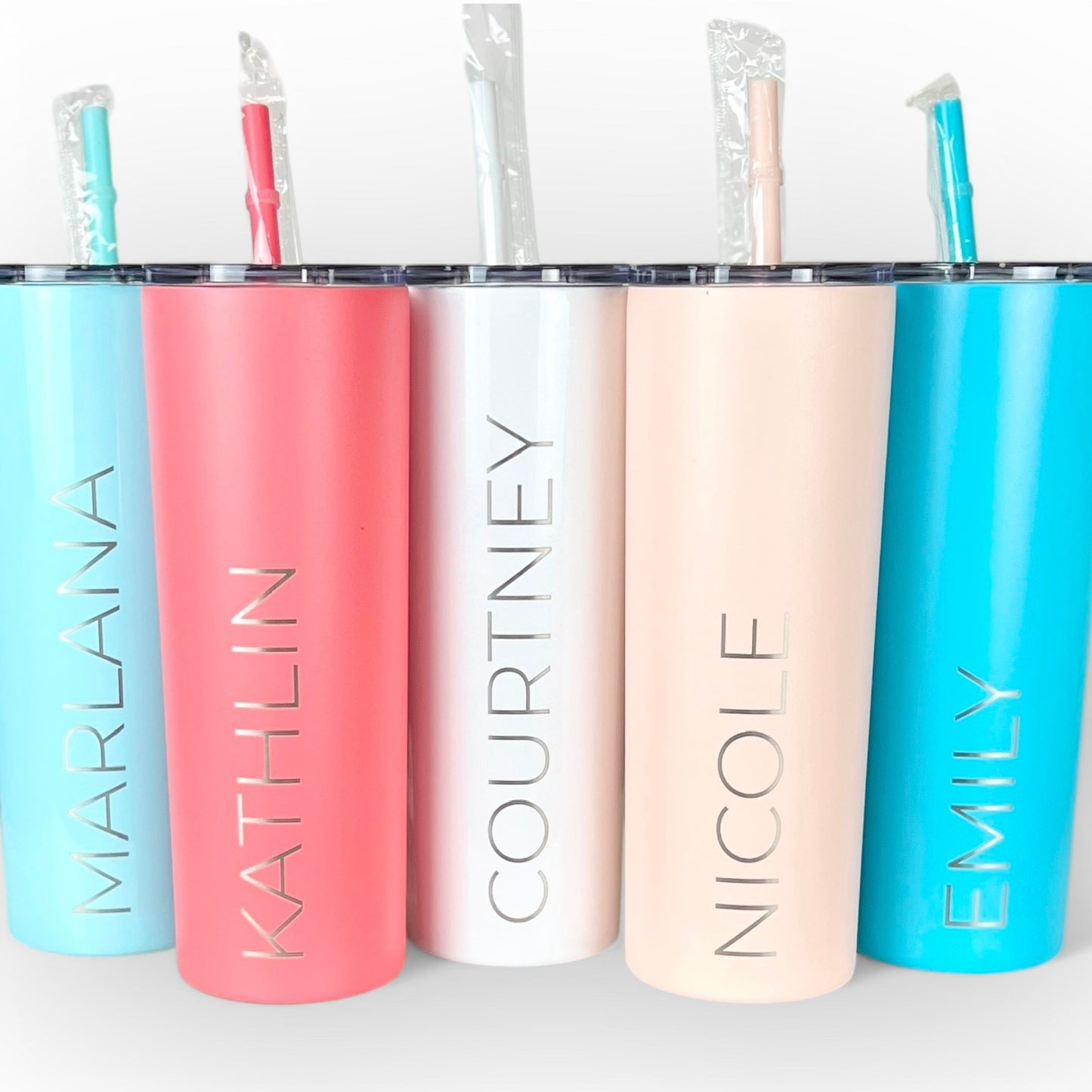 Laser Engraved Personalized Tumbler-Bridesmaids Tumbler Insulated Cup-Bachelorette-Wedding Tumbler-Girls Trip-Vacation Tumbler-20 oz Tumbler