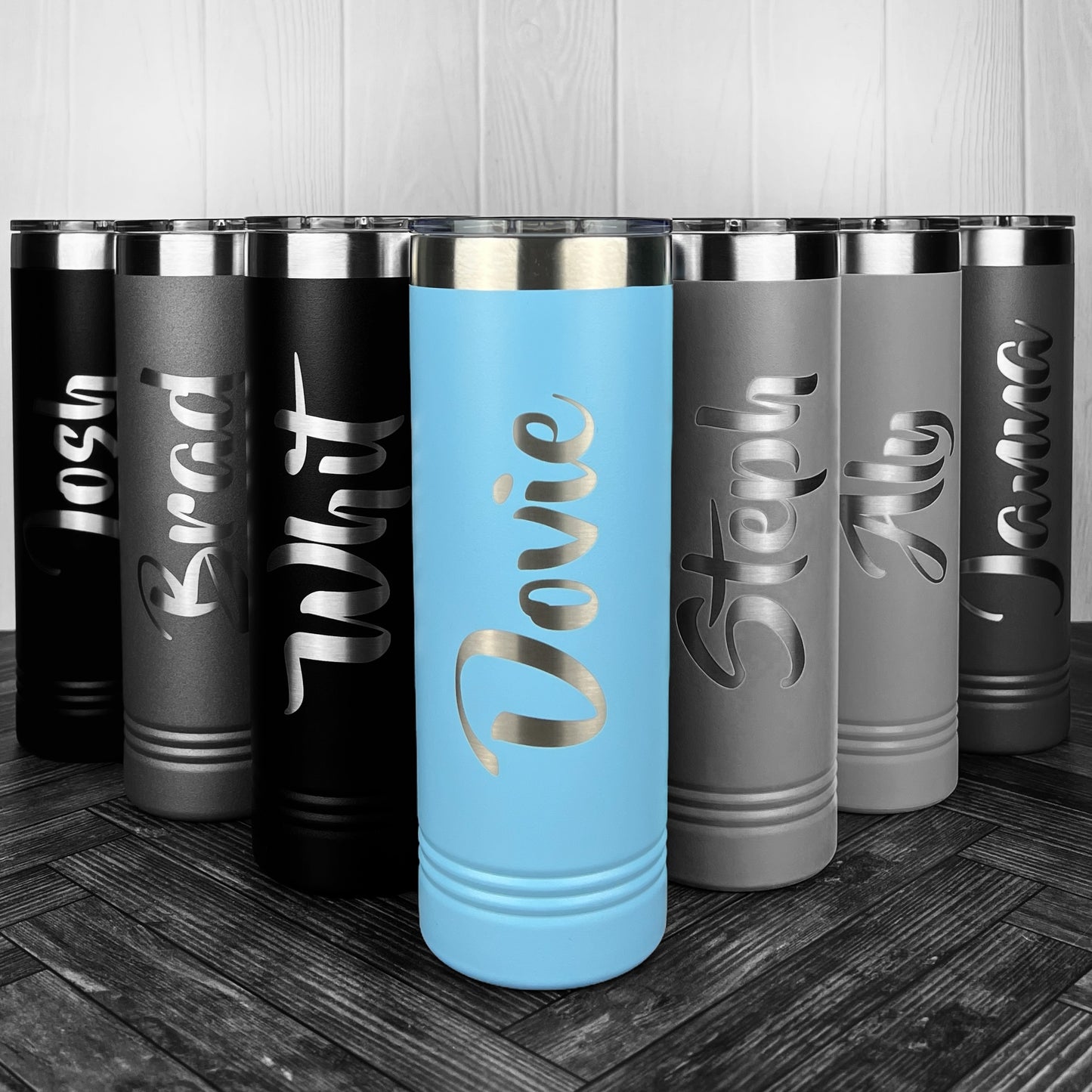 Personalized 22 oz. Insulated Polar Camel Skinny Tumbler-Engraved Tumbler-Personalized Tumbler-Wedding Party-Trip Tumbler