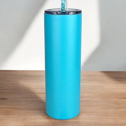 Laser Engraved Personalized 20 oz. Skinny Tumbler-Personalized Tumbler w/ Straw-Girls Trip-Vacation-Trip Tumbler-Teacher Gift-Spring Break