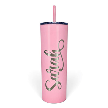 Personalized Laser Engraved Skinny Tumblers, 20 oz.