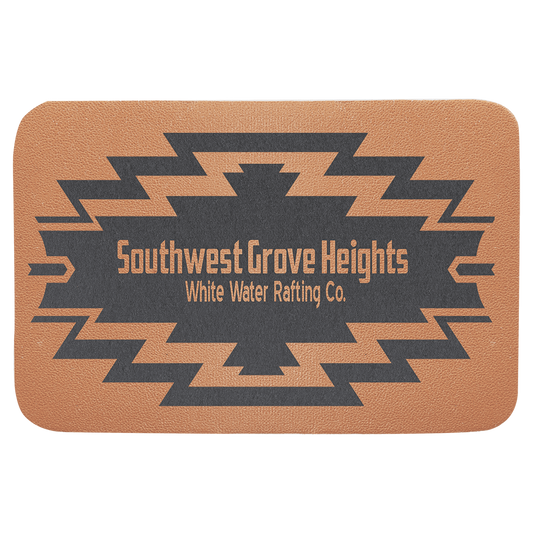 Patch, Genuine Leather Rectangle