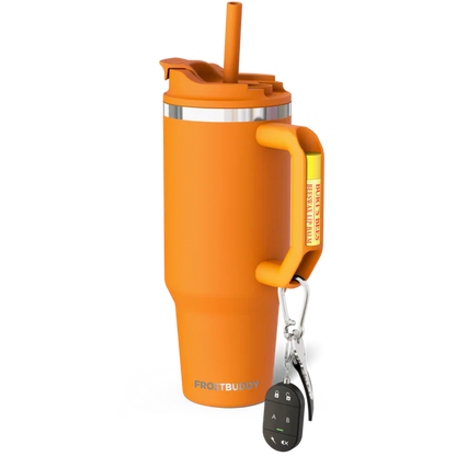 Frost Buddy Thicc Buddy 40 oz | Monogram Tumbler | Large Tumbler with Handle | Insulated Straw Mug | Mother's Day Gift | Bridesmaid Gift