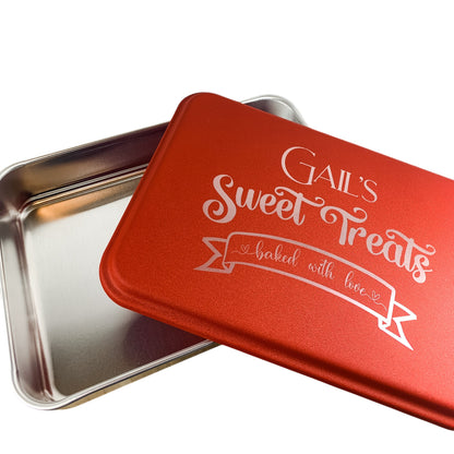Cake Pan with Laser Engraved Lid-Personalized Cake Pan