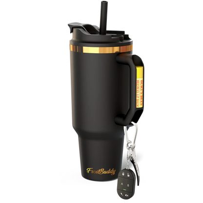 Frost Buddy Thicc Buddy 40 oz | Monogram Tumbler | Large Tumbler with Handle | Insulated Straw Mug | Mother's Day Gift | Bridesmaid Gift