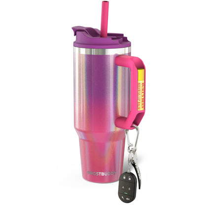 Frost Buddy Thicc Buddy 40 oz | Monogram Tumbler | Large Tumbler with Handle | Insulated Straw Mug | Mother's Day Gift | Bridesmaid Gift
