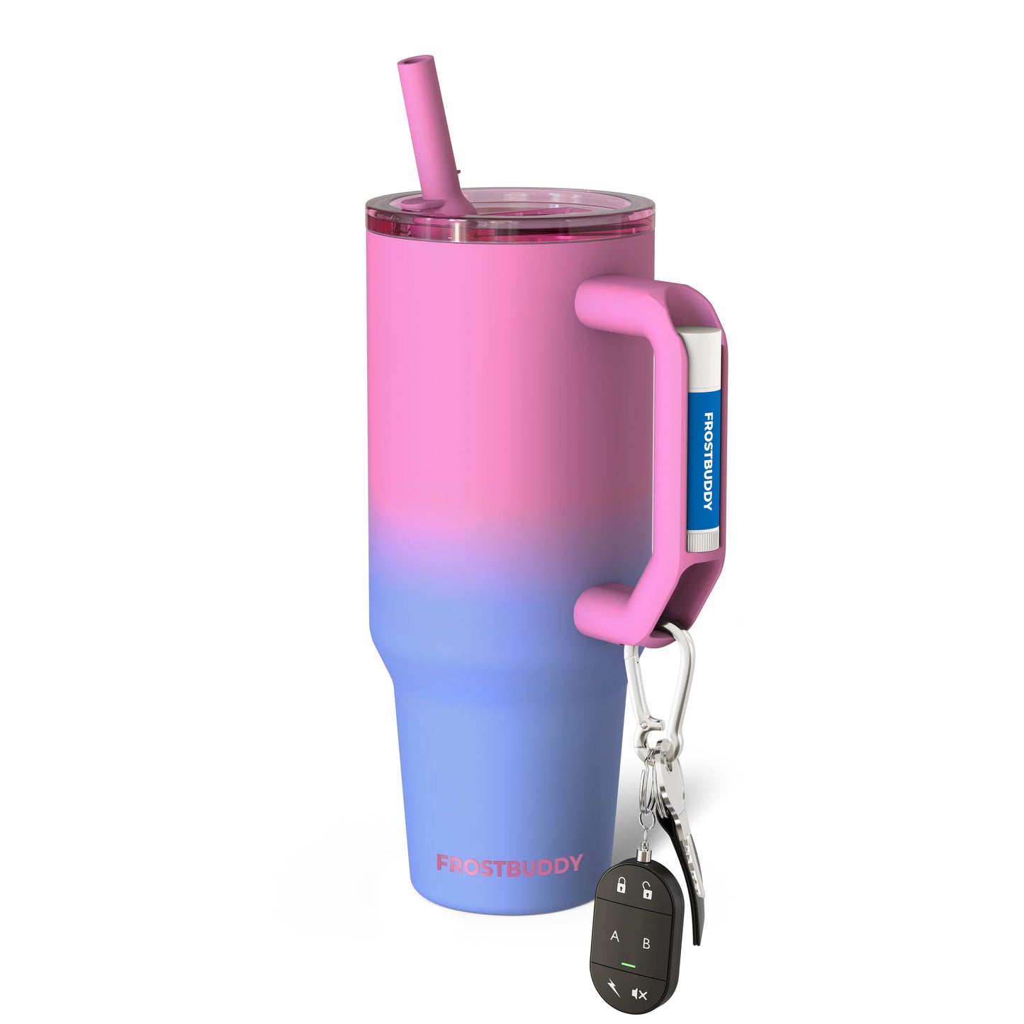 Frost Buddy Thicc Buddy 40 oz | Monogram Tumbler | Large Tumbler with Handle | Insulated Straw Mug | Mother's Day Gift | Bridesmaid Gift