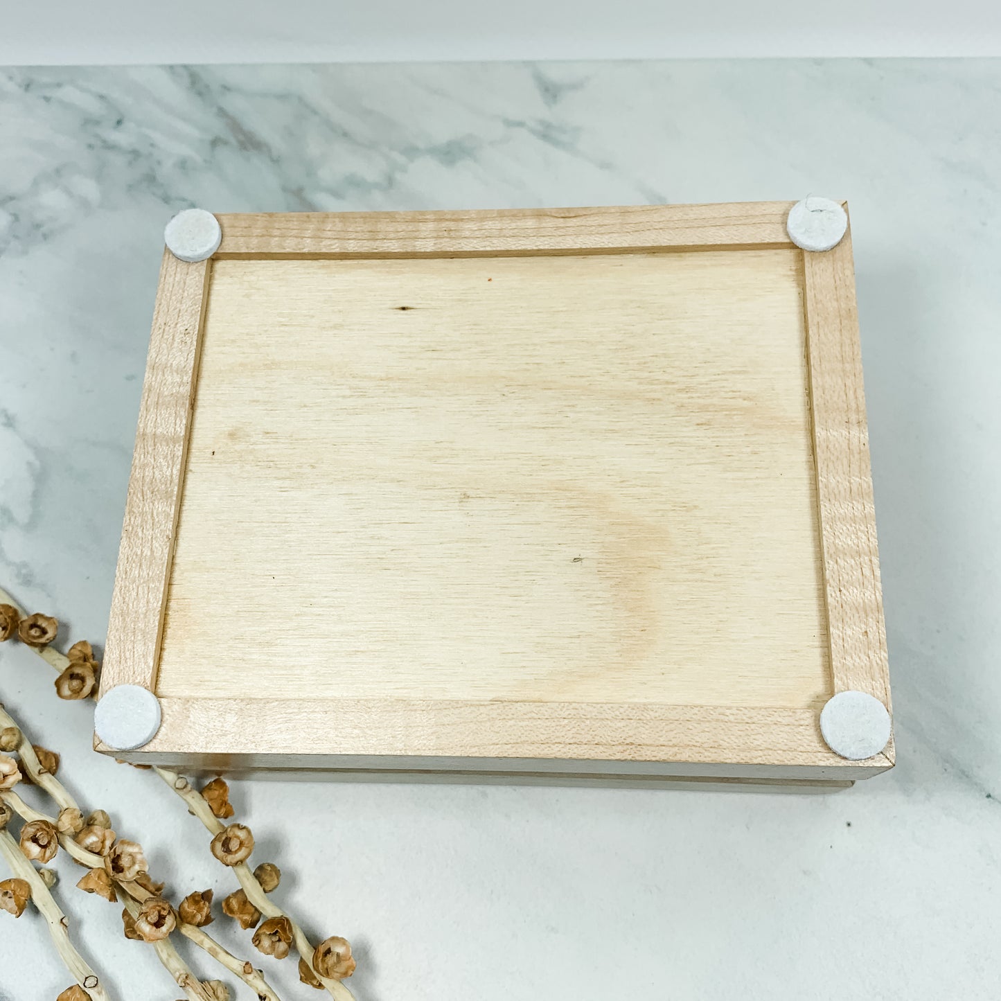 Afzalia and Curly Maple Box Keepsake Box-7915