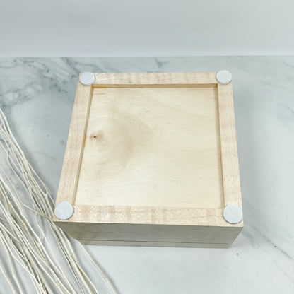 Multiple Wood Strips and Curly Maple Box Keepsake Box-7935