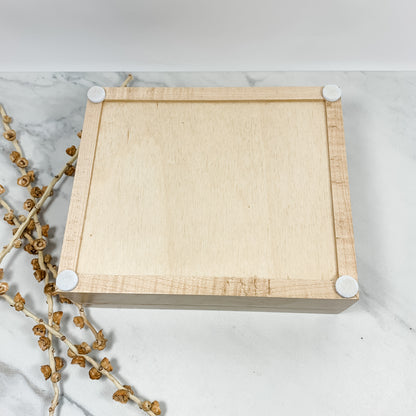 Lacewood and Curly Maple Box-Personalized Keepsake Box-7997