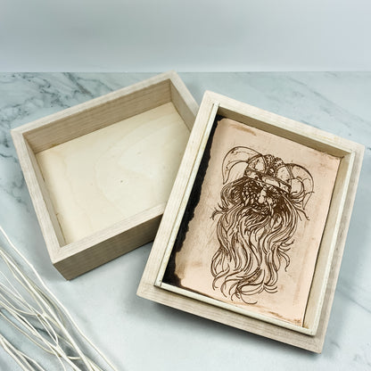 Spalted Maple and Curly Maple Box Keepsake Box-8008