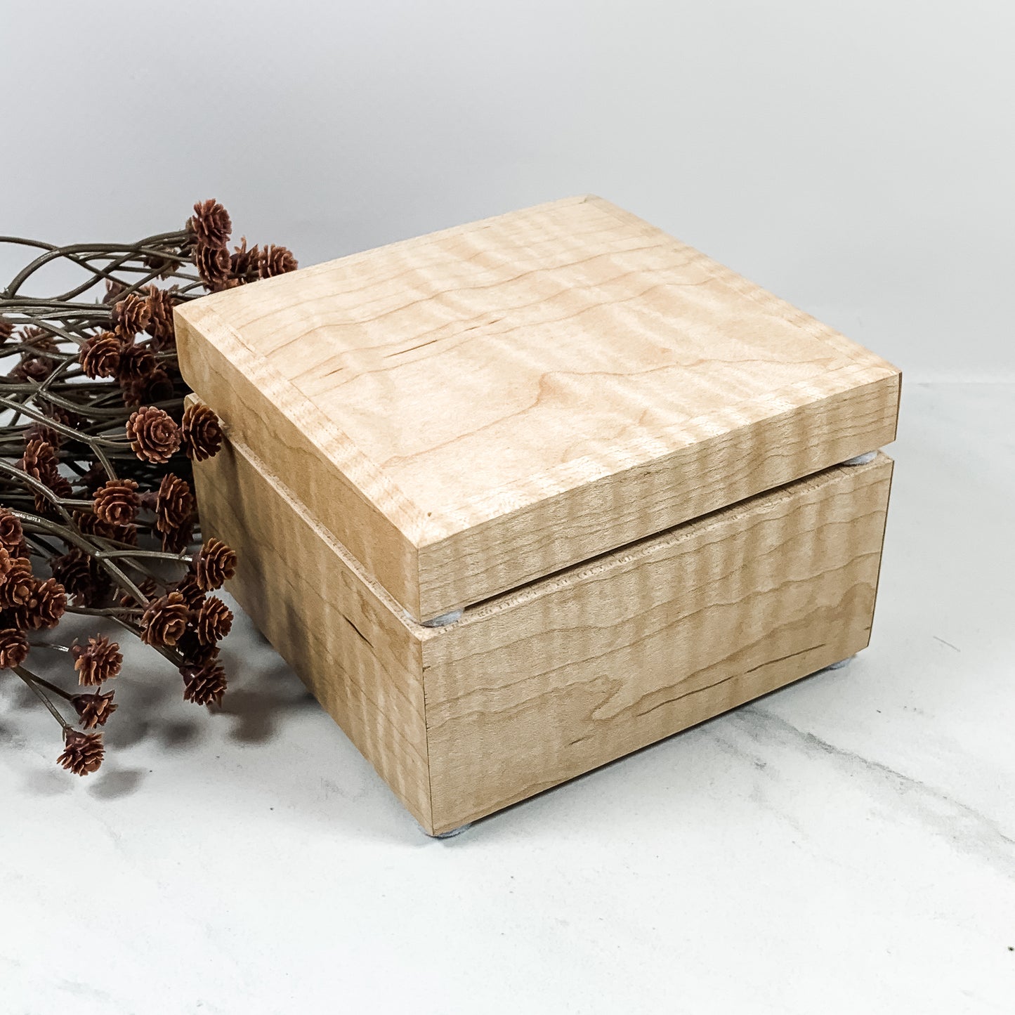 Curly Maple Box-Personalized Keepsake Box-8012