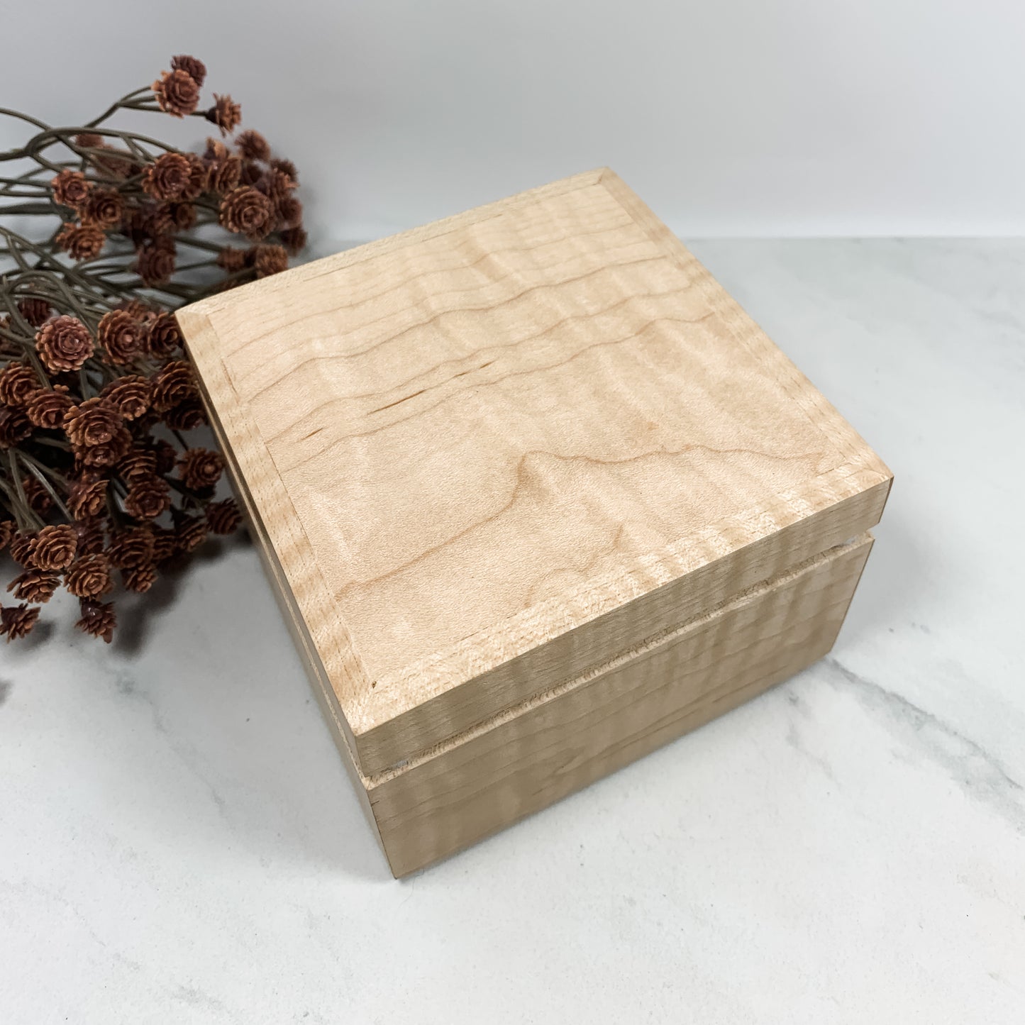 Curly Maple Box-Personalized Keepsake Box-8012